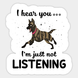 Dutch Shepherd Let's show off our love with this awesome shirt! Sticker
